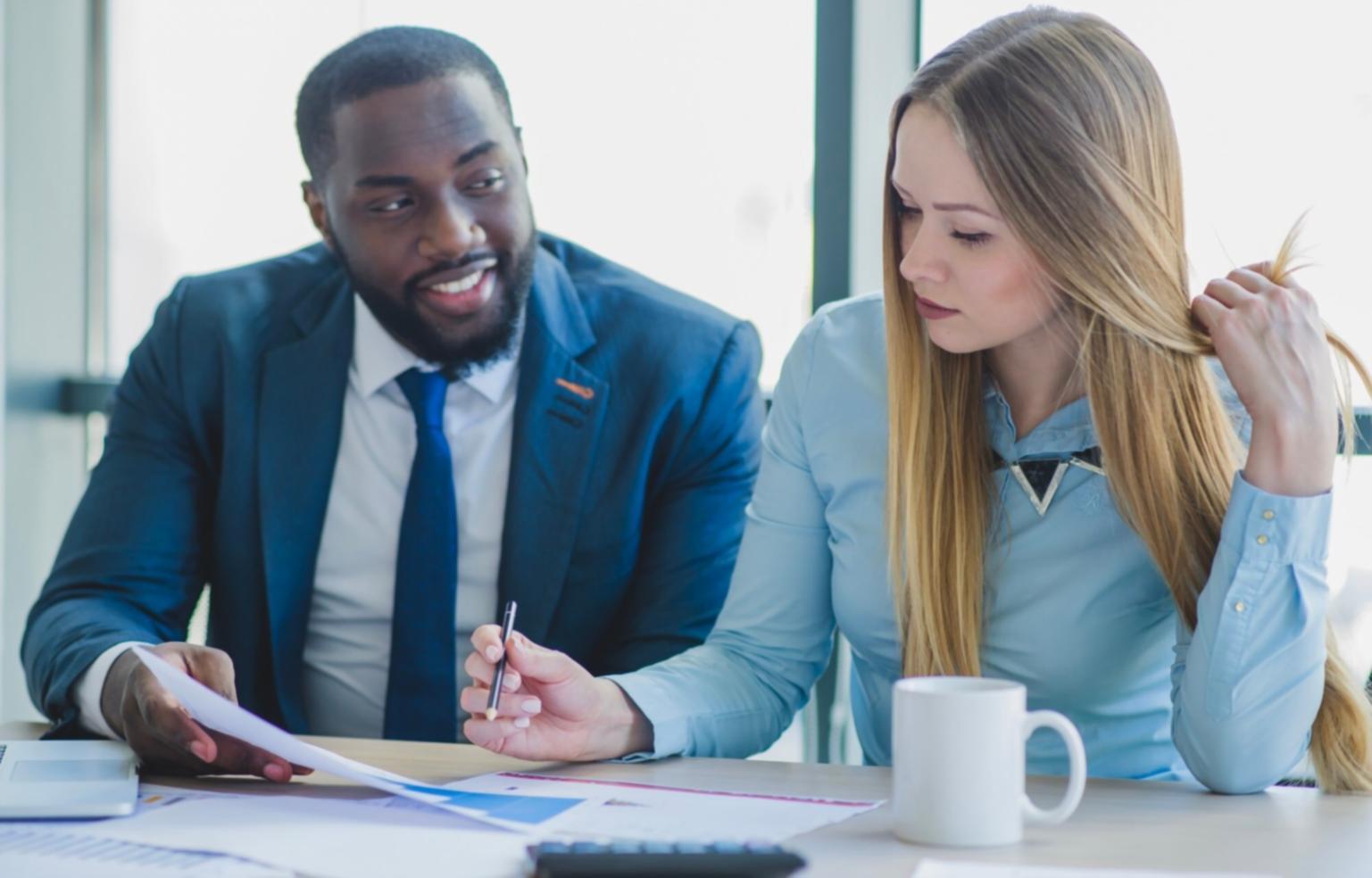Reunión de planificación financiera en curso